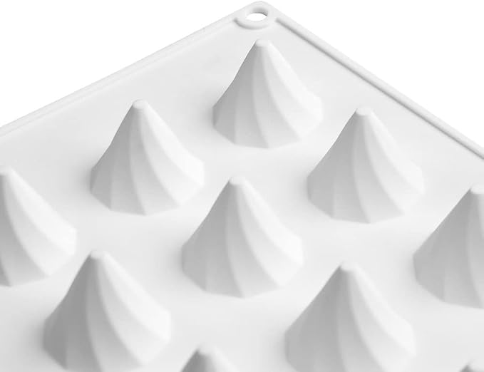 mostsom Silicone Molds Chocolate Molds Candy Cookie Chocolate Molds, Perfect Molds for Chocolate Covered, Cupcake, Candy, Pudding, Mini Soap Making (Peaks C)