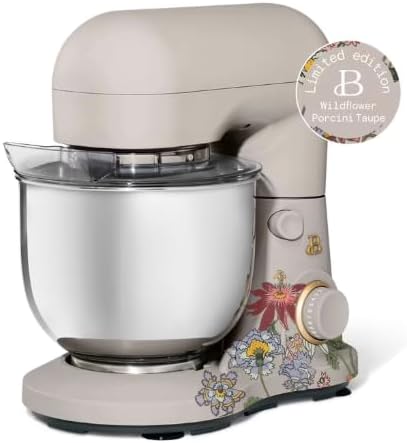 3.5 Qt Stand Mixer, with Flat Beater, Dough Hook, Whisk (Wildflower Porcini)