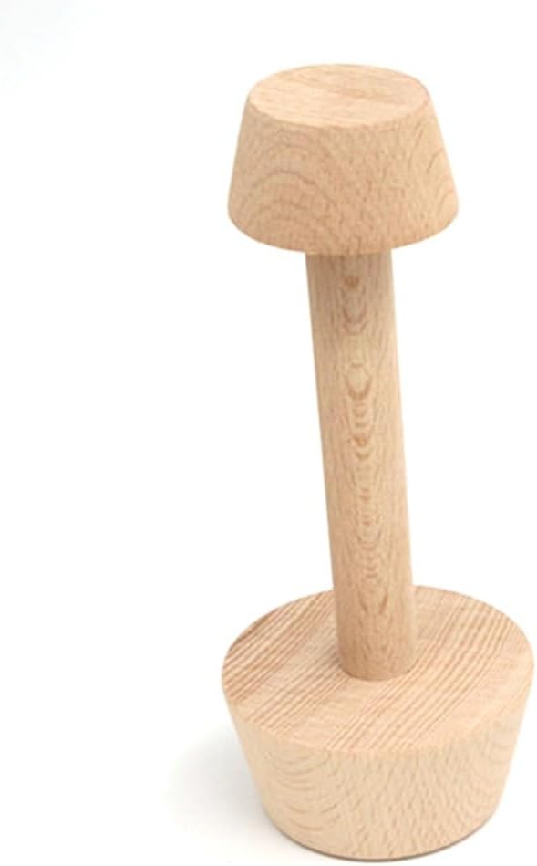 Double-Sided Tart Tamper 5.8in – Wooden Pastry Press for Uniform Tart Shells and Burger Patties, Dual-End Baking Tool