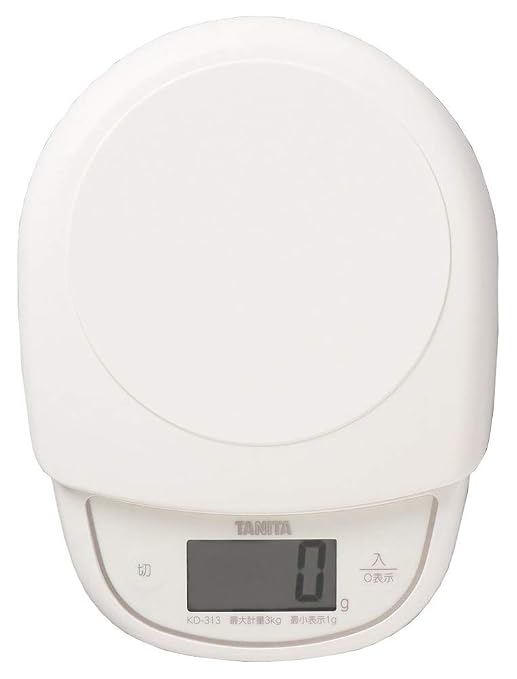 Tanita KD-313 IV Cooking Scale, Kitchen Scale, Cooking, Made in Japan, Digital, 6.6 lbs (3 kg), 0.4 oz (1 g) Unit, Ivory