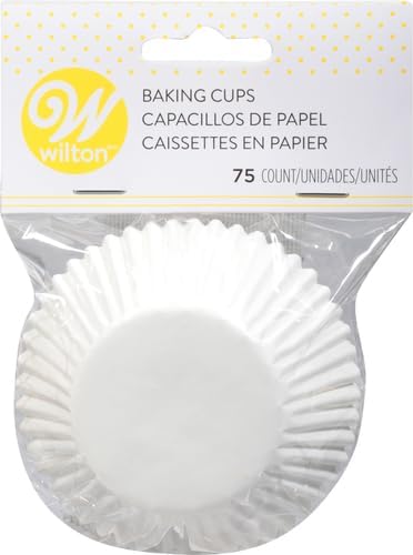 Wilton White Standard 75 Baking Cups, Single Pack