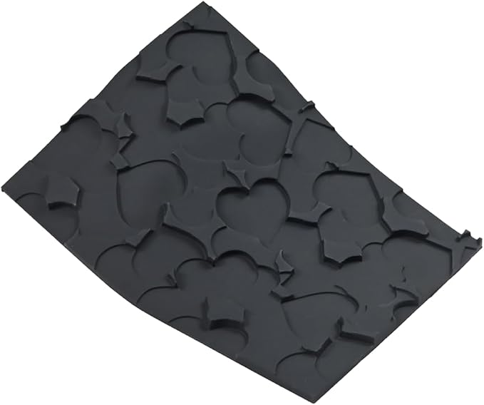 mostsom Silicone Lace Mold for Sugarcraft, Chocolate, Fondant, Resin, Soap & Clay Decorating Love Heart Pattern Molds for Cake, Cupcake & Dessert Modeling (B_ Love Heart)