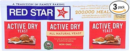 Red Star, Yeast Active Dry, 0.25 Ounce, 3 Count-SET OF 3