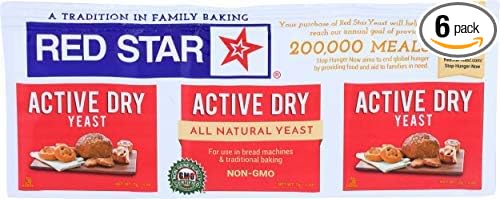 Red Star, Yeast Active Dry, 0.25 Ounce, 3 Count-SET OF 2
