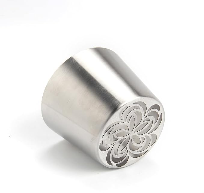 1 Piece Stainless Steel Extra Large Spiral Swirl Flowers Icing Tip,Pastry Frosting Piping Nozzle, Marshmallow Bouquet Icing Tips, Cake Decorating Piping Tip,Baking Tools for Cookies Cupcake Decoration