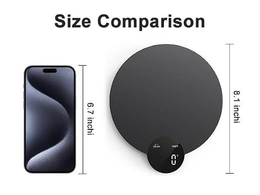 Ultrean 1g/0.1oz Precision Food Scale, HD LED Display Digital Kitchen Scale, Stainless Steel, 11lb Capacity for Cooking Baking (Batteries Included)