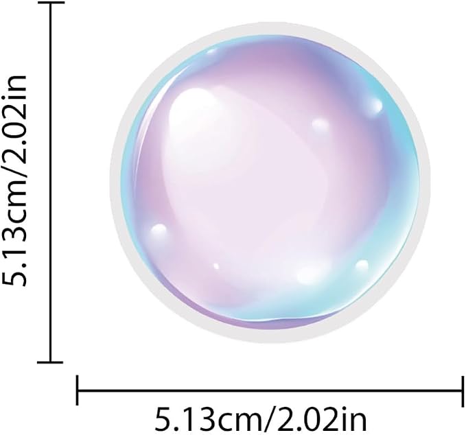 Macaron Color Bubble Stickers,100 Pcs Clear Epoxy Bubble Dots Stickers Self-Adhesive Bubble Stickers for DIY Crafts Scrapbooking Gift Wrapping and Party Decoration