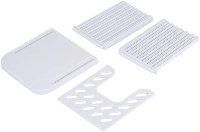 ORIONE Adjustable Toast Slicer/Cutting Guide for Homemade Bread, Plastic Bread Slicer Loaf for Slicing Bread Foldable Kitchen Baking Tools (White)