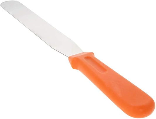 Utoolmart 6 Inch Straight Icing Spatula Stainless Steel Cake Decorating Frosting Cake Angled Offset Spatula for Pastry & Baking 1Pcs