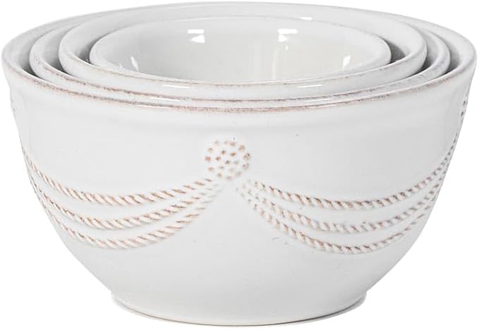 Juliska Berry & Thread Nesting Prep Bowl Set/4 - Whitewash