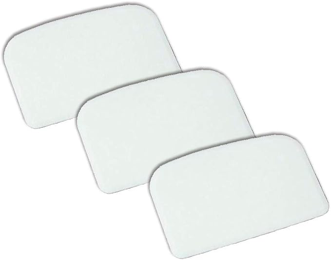 Chef Craft 20808 Dough Scraper, White (3)