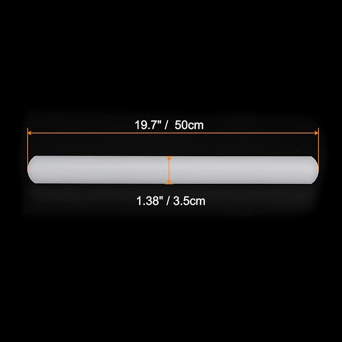 HARFINGTON Fondant Rolling Pin 20 Inch x 1.38 Inch PP Plastic Non-Stick Fondant Roller Dough Roller Kitchen Decorating Tools for Fondant Cookie Pastry Pizza Clay Dough