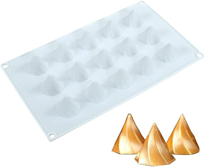 mostsom Silicone Molds Chocolate Molds Candy Cookie Chocolate Molds, Perfect Molds for Chocolate Covered, Cupcake, Candy, Pudding, Mini Soap Making (Peaks C)