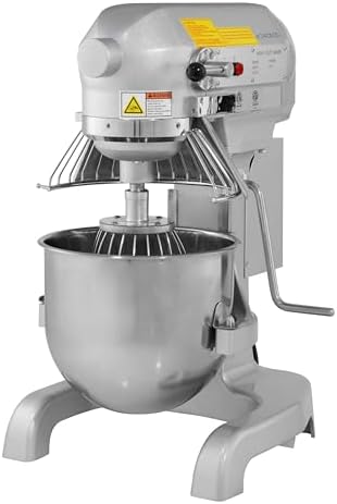 Chronos 30R-001 Commercial 10 Qt. Planetary Stand Mixer with Bowl and Accessories