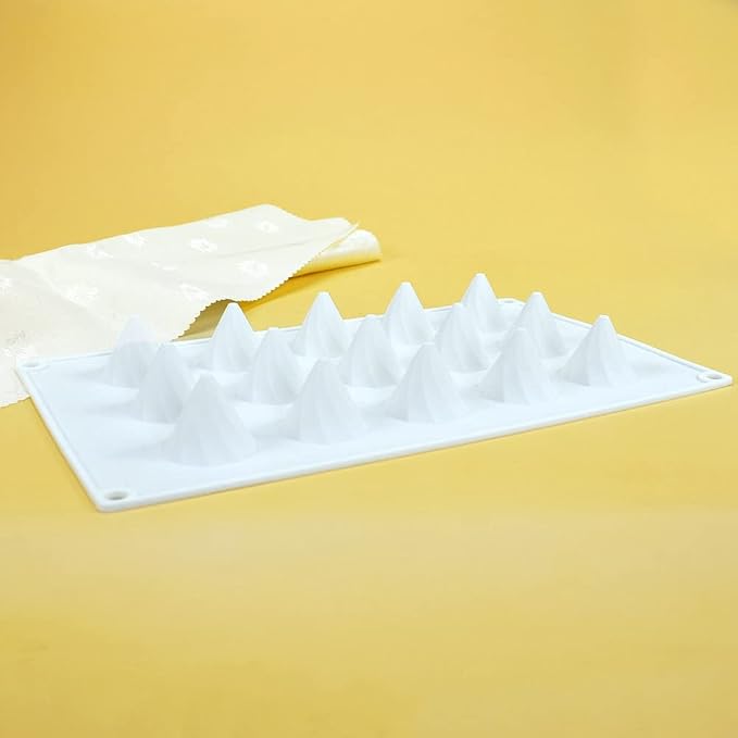 mostsom Silicone Molds Chocolate Molds Candy Cookie Chocolate Molds, Perfect Molds for Chocolate Covered, Cupcake, Candy, Pudding, Mini Soap Making (Peaks C)