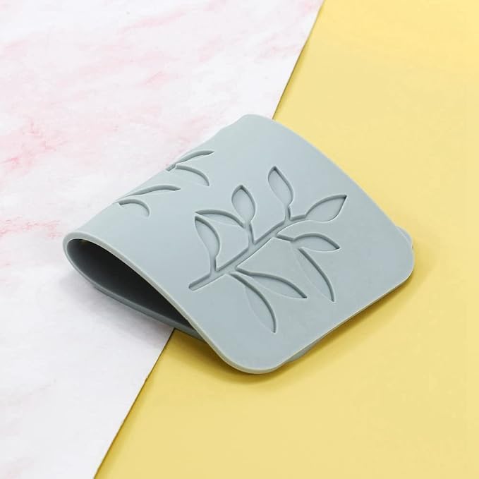 TUKE 3D Leaves Silicone Molds Flower Cake Fondant Mat Bee Leaf Pastry Moulds Rose Impression Chocolate Hollow Lace Mold (Leaf_8.2x3.8x0.12inch_I)