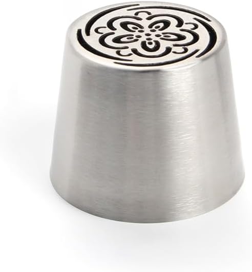 1 Piece Stainless Steel Extra Large Pretty Flower Icing Tip,Cake Decorating Piping Nozzle for Cupcakes Marshmallow Bouquet,Pastry Frosting Russian Piping Tip,Bakery Sugar Craft Tools