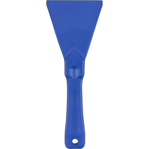 SPARTA Polypropylene Scraper Tool Food Safe Scraper for Removing Caked-On Residue in Commercial Kitchens, Plastic, 7.82 x 3 Inches, Blue