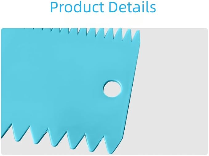 Cake Decorating Scraper Set, 6 Piece Plastic Icing Smoother Tools, Serrated and Flat Edge Dough Scrapers for Baking, Pastry, Bread, Pizza, 2.95-4.81 Inch (green)