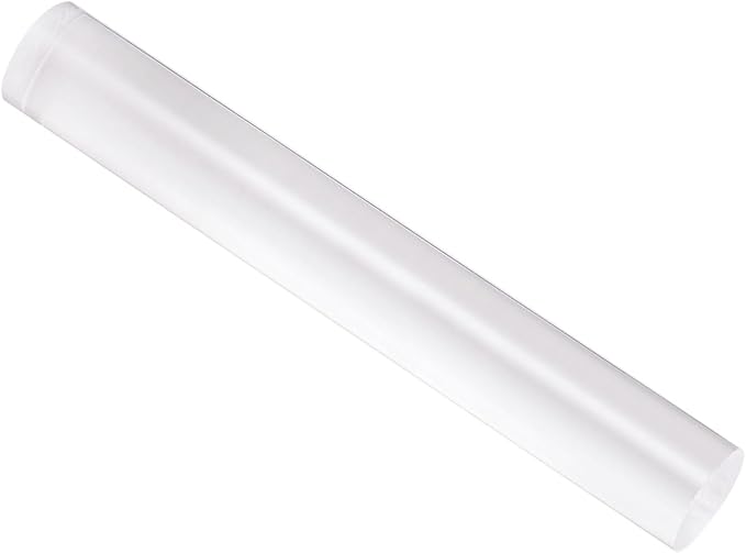 Acrylic Clay Roller, 7.28 Inch Length 1 Inch Dia., Acrylic Non-Stick Rolling Pin Roller Transparent - (Applications: for Shaping Sculpting)