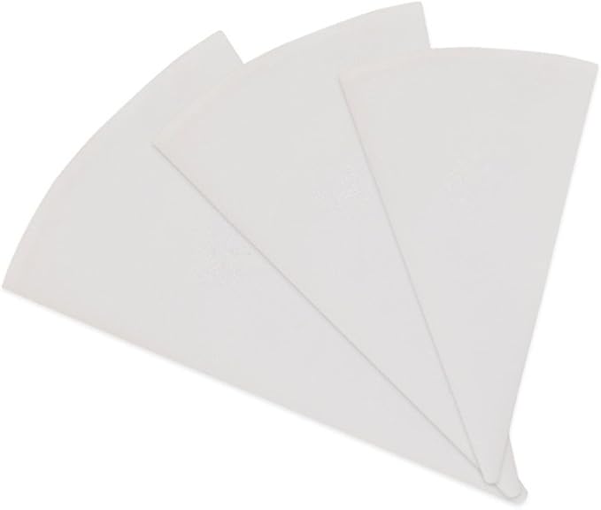 Jennice House Pastry Bags Set, 3 Pack of Reusable Cake Decorating Cotton Canvas Piping Icing Cupcake Bags in 3 Sizes -12 inch+14 inch+16 inch