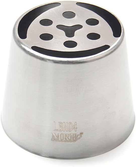 1 Piece Stainless Steel XXL Russian Flower Piping Icing Tips,Cake Decorating Piping Nozzles,Pastry Dessert Piping Tips,Flower Frosting Nozzles for Decorating