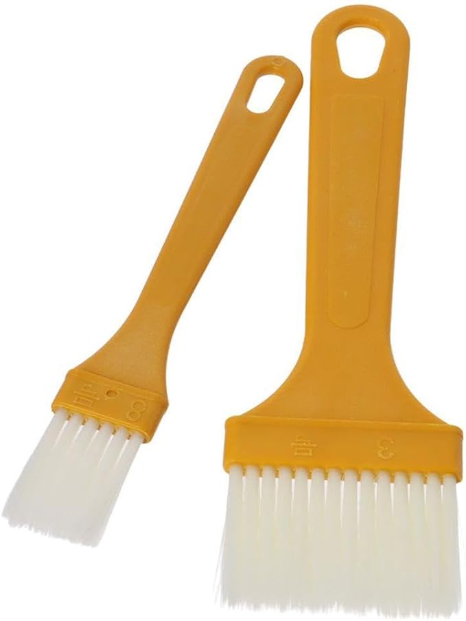 5 Pcs Basting Brush for Cooking Pastry Brush, Multi-purpose PET Silk Plastic Handle Cleaning Brush for Baking Dishwasher Safe Grilling, Hairbrush, Corn, Grilm, Wall(14.8x1.9cm)