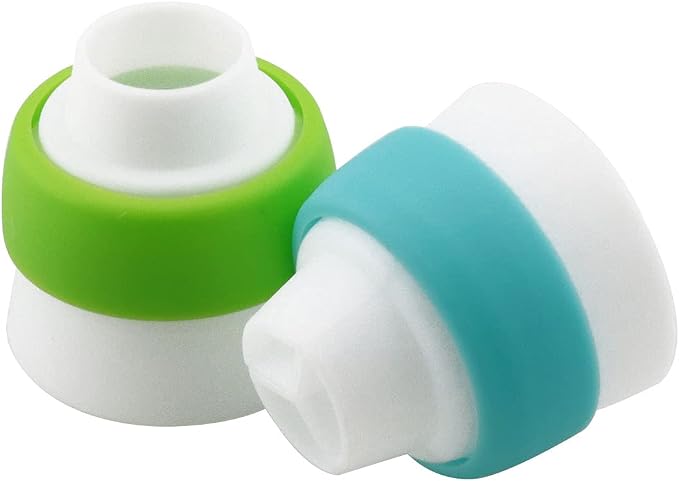 4pcs Russian 3 Color Nozzle Converter Coupler Icing Nozzles Blue+Green Single Hole/Three Holes Icing Cake Decor Tools