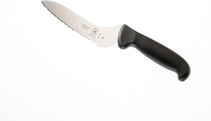 Mercer Culinary M18134BK Bread Knife, 6-Inch, Millennia Black
