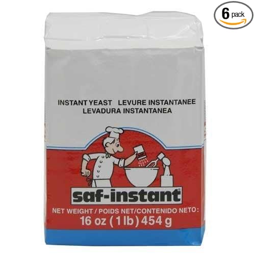 SAF Saf Instant Yeast Pouches 16 OZ (Pack of 6)6