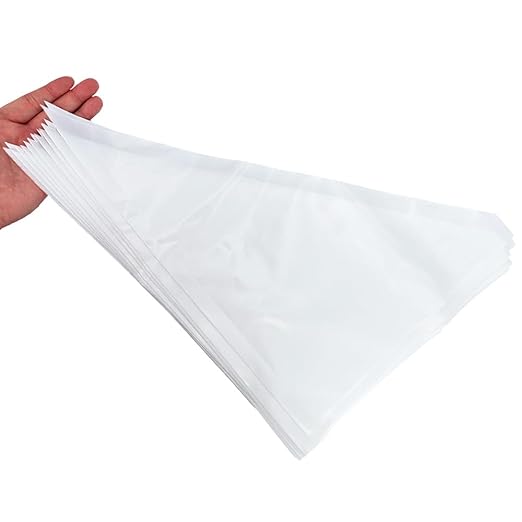 20 Pcs Thickened Disposable Plastic Grout Bags for Tuck Pointing Masonry Mortar and Grouting Squeeze Piping Bag for Shower Tile Cement Brick Ceramic Caulk (11x15.8 Inch)