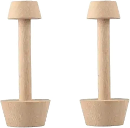 2Pcs Tart Tamper Pastry Tamper Double Side Wooden Egg Tart Tamper Mold DIY Cake Pastry Pusher for Kitchen Party Baking Tools Tart Tamper, Pie, Tart and Quiche Pans,Tart Pans