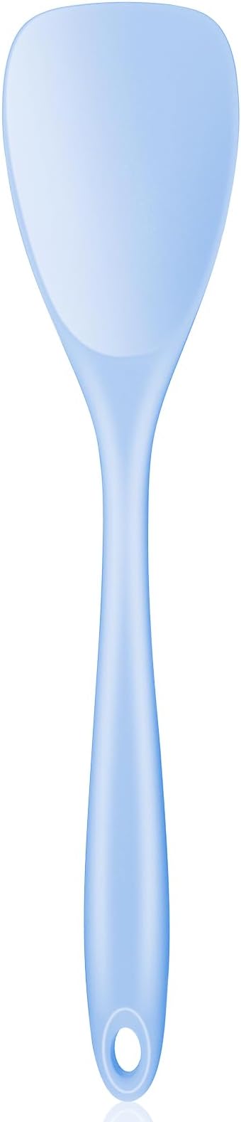 Silicone Spoon Spatula, 600°F Heat Resistant Spoonula for Cooking, Non-Stick Flexible Scraper for Baking Mixing, Kitchen Utensil Spoon Spatula for Scraping & Stirring - Blue