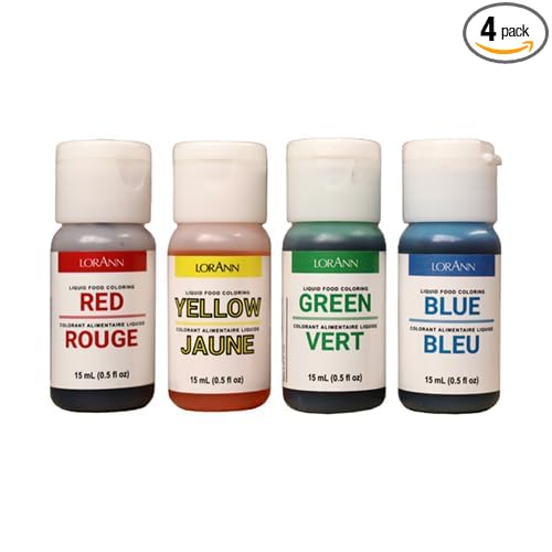LorAnn 4-Pack Assorted Liquid Food Color