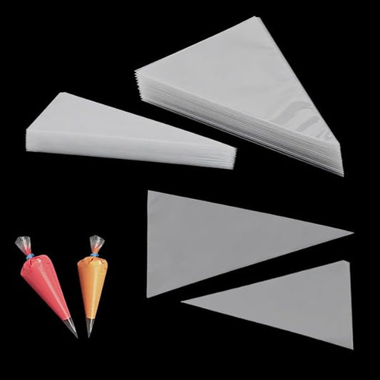 Bake Essentials 2 Sizes Piping Bags, 100PCS 12 Inch + 50PCS 9 Inch Thickened Disposable Pastry Bags, Anti-Burst Non-Slip Icing Bags for Cream Frosting, Cake & Cookie Decorating Supplies