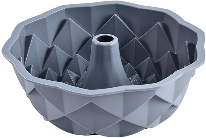 8 inch Bird's Nest Cakes Baking Mold Siicone Donuts Cake Pan (Grey)