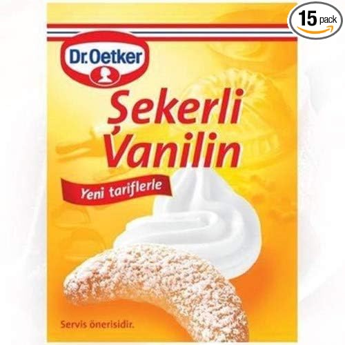 Dr. Oetker Sugar Vanllin Powder ( Sekerli Vanilin) 5 gr each - 15 bags