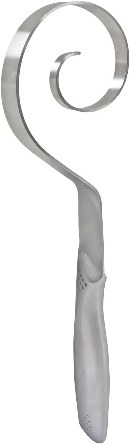 1 Pack 12 Inch Seamless Danish Dough Whisk | Stainless Steel, Bread Whisking Tool, For Baking Pizza, Cake, Cookie, Silver