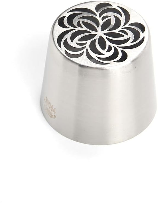 1 Piece Stainless Steel Extra Large Spiral Swirl Flowers Icing Tip,Pastry Frosting Piping Nozzle, Marshmallow Bouquet Icing Tips, Cake Decorating Piping Tip,Baking Tools for Cookies Cupcake Decoration
