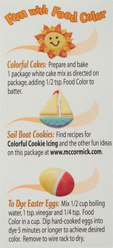 McCormick Yellow Food Color, 1 fl oz