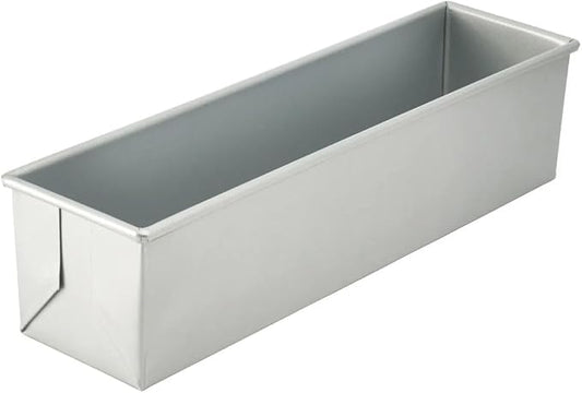 Soro Essentials- 16” x 4” Aluminized Steel Pullman Pan with Silicone Glaze Non-Stick Finish 2 lb- Straight-sided Folded Construction Quick Release Bakeware Bread Loaf Pan Loaf Baking Pans
