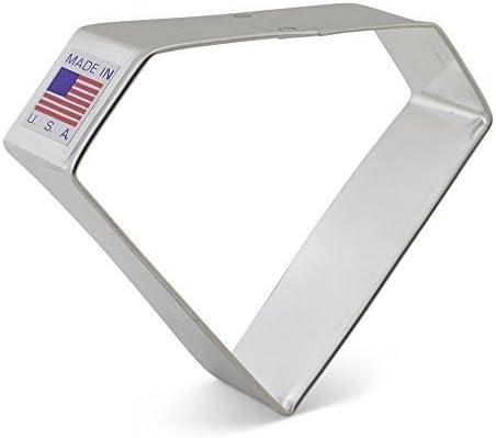 Ann Clark Diamond Gemstone Cookie Cutter, 3.5" Made in USA