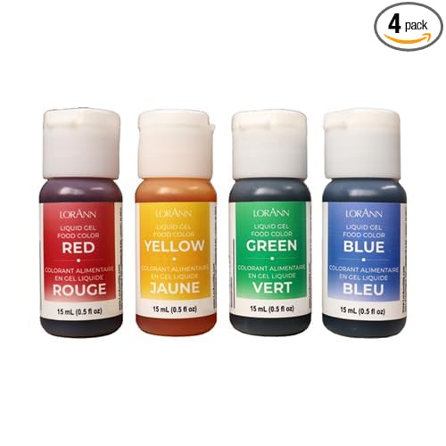 LorAnn 4-pack Assorted Liquid Gel Food Color