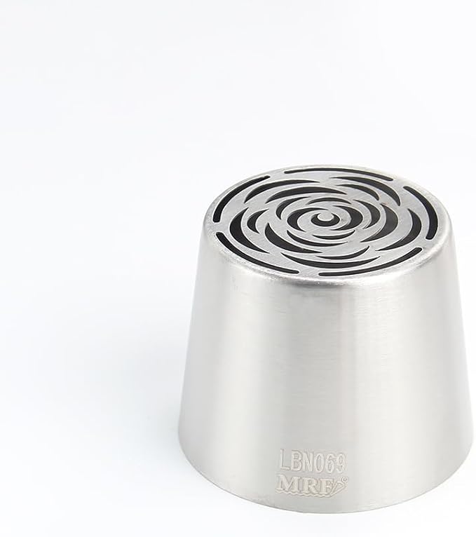 1 Piece Stainless Steel Extra Large Russian Flower Icing Tips,Pastry Frosting Piping Nozzles for Cake Marshmallow Bouquet,Cake Decorating Tips Baking Tools,Flower Frosting Nozzles for Decorating