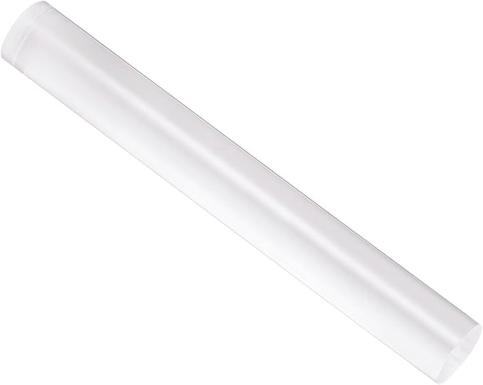 Acrylic Clay Roller, 8 Inch Length 1 Inch Dia., Acrylic Non-Stick Rolling Pin Roller Transparent - (Applications: for Shaping Sculpting)