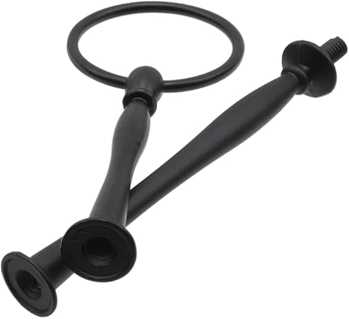 HEVSTIL 6 Set Cake Stand Hardware Kit Round 3 Tiered Tray Hardware Fittings for Cake Stand,3 Tier Cake Stand Fittings Hardware Holder for Weeding,Party(Black)