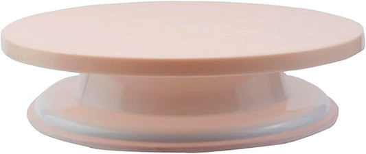 FDXGYH 1 PCS Cake Turntable Black 11'' Rotate Cake Decorating Stand for DIY Cake Making (Pink)