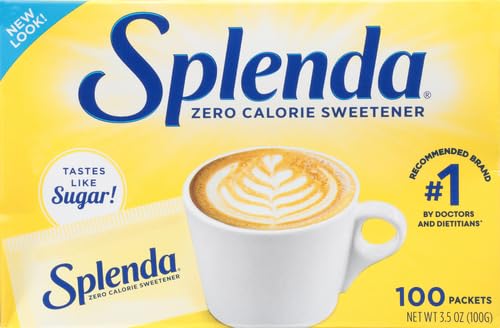 SPLENDA Zero Calorie Sweetener, 100 Count (Pack of 2)