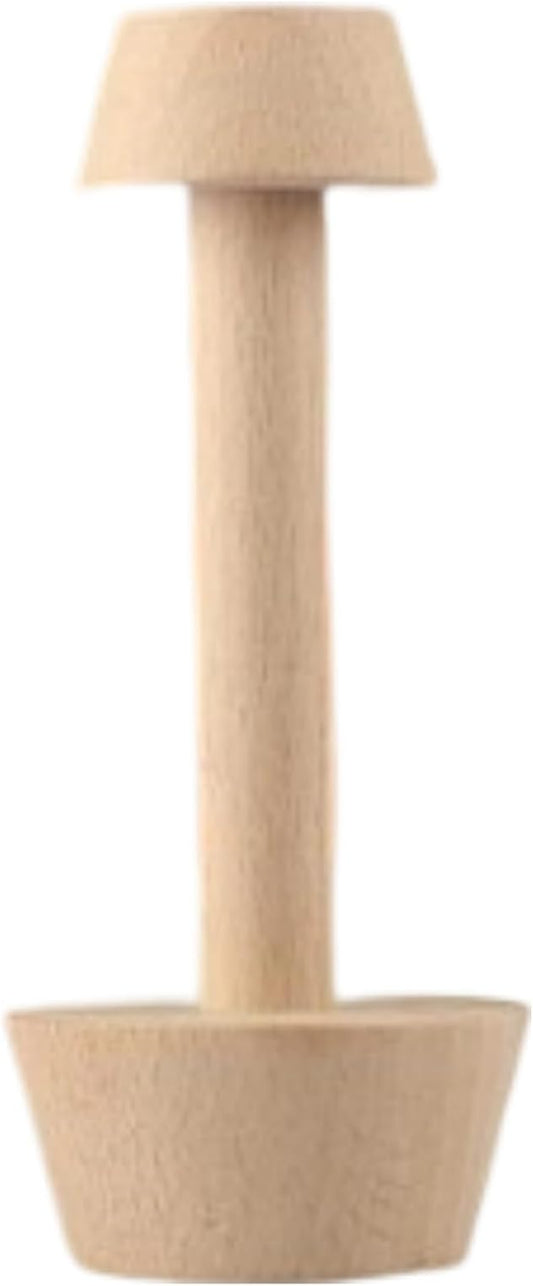 Tart Tamper Pastry Tamper Double Side Wooden Egg Tart Tamper Mold DIY Cake Pastry Pusher for Kitchen Party Baking Tools, Pie, Tart and Quiche Pans