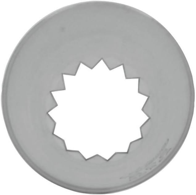 Ateco # 866 - French Star Pastry Tip 1/2'' Opening Diameter- Stainless Steel